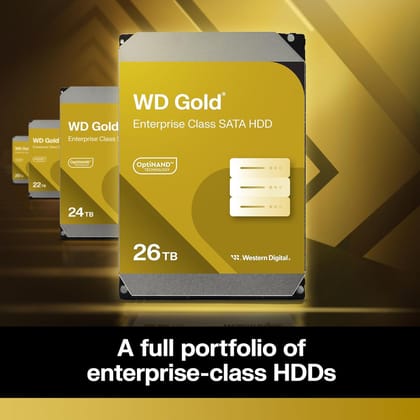26TB WESTERN DIGITAL Gold (SATA 6Gb/s) WESTERN DIGITAL261KRYZ 512e