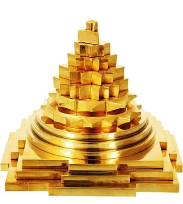 Goddess Laxmi Maha Meru Shree Yantra Original Brass for Home Pooja Health Wealth and Prosperity(22 inc.) Goddess Laxmi Maha Meru Shree Yantra Original Brass for Home Pooja Health Wealth and Prosperity(22 inc.)