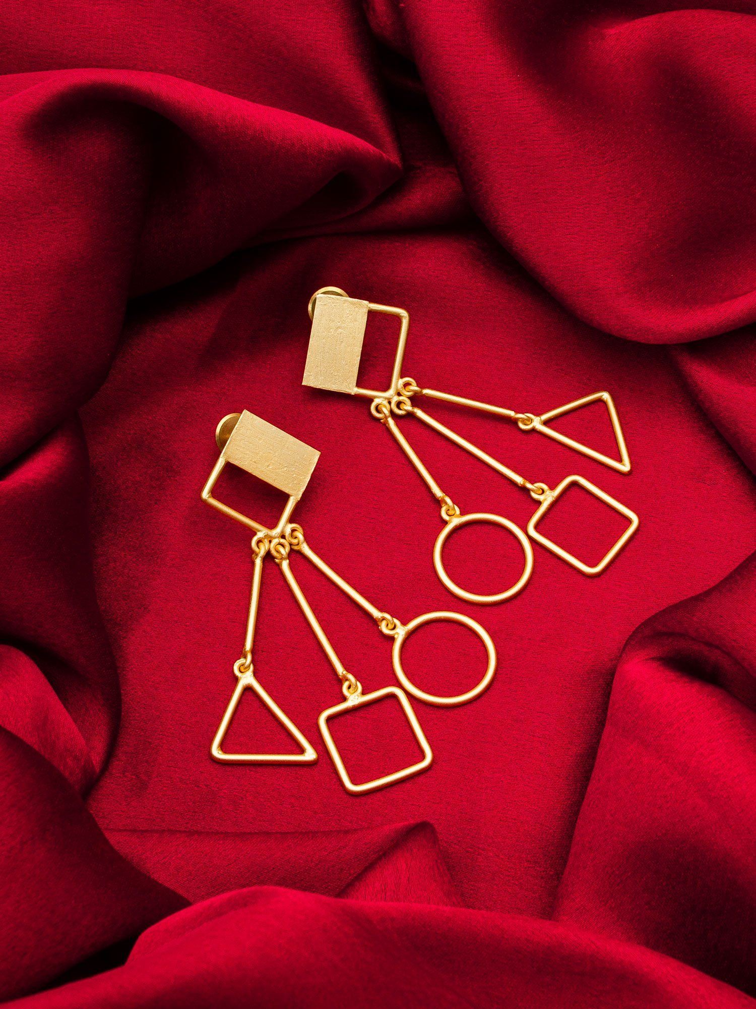 Morison Golden Teardrop Earrings Grace in Every Drop