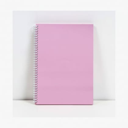 Minimalist Pink Spiral Bound Notebook