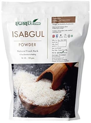Swasth Arogya Isabgul Powder - 1 Pack Of Pure Isabgul Powder (100g)