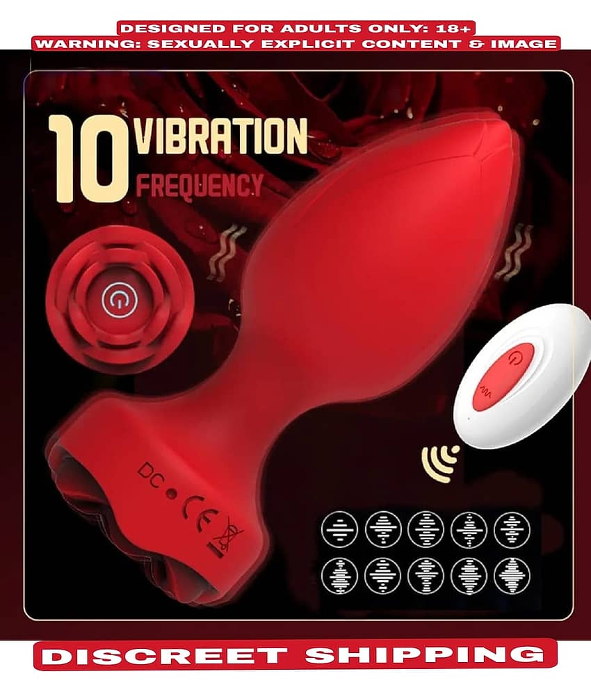Powerful 10 Vibration Usb Rechargable Remote Control Vibrating Anal Plug For Men And Women By Kamahouse