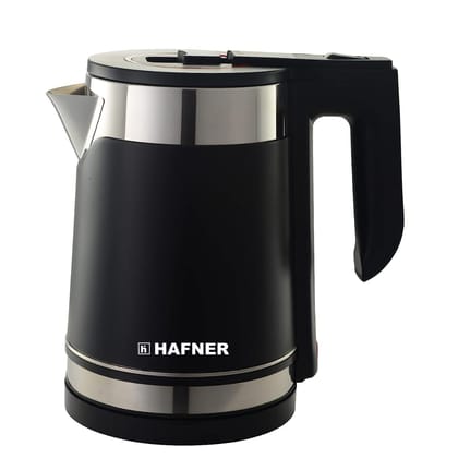 Hafner Electric Kettle with Stainless Steel Body,Used for boiling Water, Making tea and coffee, Instant noodles, Soup etc. 1500 Watt (Black)/2 litre Hafner Electric Kettle with Stainless Steel Body,Used for boiling Water, Making tea and coffee, Instant n