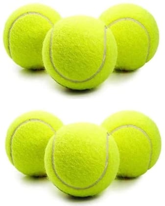FAIRBIZPS Rubber Cricket Tennis Ball Light Yellow (Pack of 12 FAIRBIZPS Rubber Cricket Tennis Ball Light Yellow (Pack of 12