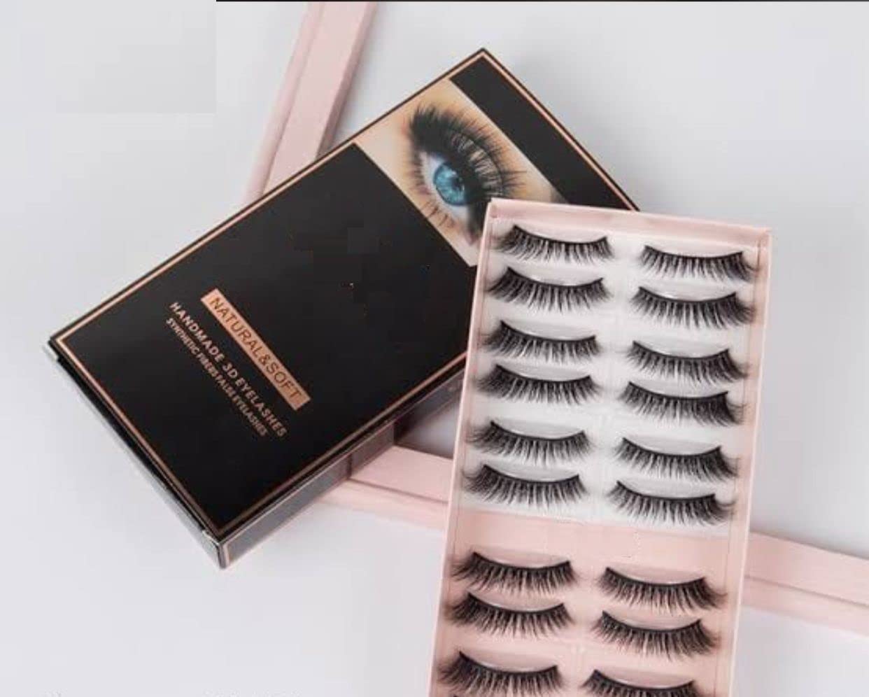 Elecsera Handmade 3D Eyelashes (Pack of 10)