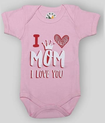 KABOOS Pack of 1 Baby Girls Cotton Bodysuit ( Pink )