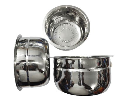 NAAYAGI - Stainless Steel Hammered Finish - TOPE SET , Ethnic POTTU VAANA Chatty , MULTIPURPOSE VESSEL, TOPE SET, VAANA SET NAAYAGI - Stainless Steel Hammered Finish - TOPE SET , Ethnic POTTU VAANA Chatty , MULTIPURPOSE VESSEL, TOPE SET, VAANA SET