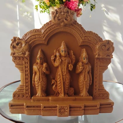 AMS Resin Thiruthani Murugan Idol with Peacock Hindu God Subramanya Swamy Statue with Wives Valli & Deivanai Spiritual Decor for Pooja Room, Home Temple & Devotional Gift 12 cm AMS Resin Thiruthani Murugan Idol with Peacock Hindu God Subramanya Swamy Statue with Wives Valli & Deivanai Spiritual Decor for Pooja Room, Home Temple & Devotional Gift 12 cm