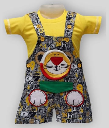 Balloons Pack of 1 Baby Boys Cotton Bodysuit ( Yellow )