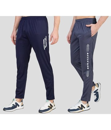 Zeffit - Multicolor Lycra Men's Trackpants ( Pack of 2 )
