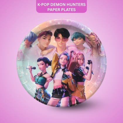 K-POP Demon Hunters Paper Plates - 8PC