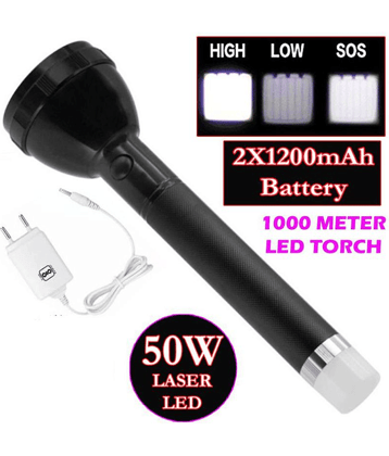 DAJUBHAI 50W Flashlight Torch 3 MODE - Pack of 1