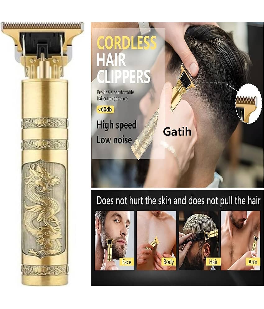 Trimmer Men Professional Cordless Hair Clipper Dragon Style, Rechargeable Trimme Hair Trimmer for man Gold Cordless Beard Trimmer With 120 minutes Runtime