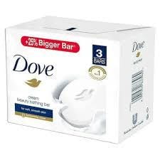 DOVE CREAM BEAUTY BATHING BAR 3X125G
