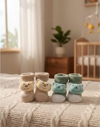 Soft Cotton Newborn Baby Socks (0–6 Months) – Comfortable Infant Socks