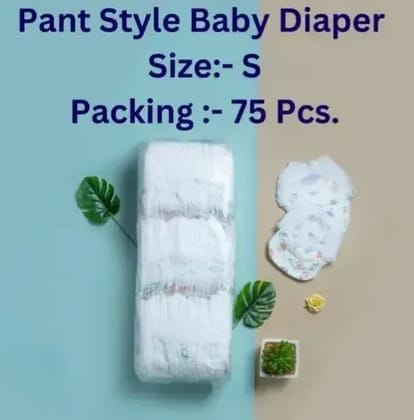 Soft Rash Free Baby Diapers S Size 75 Pack