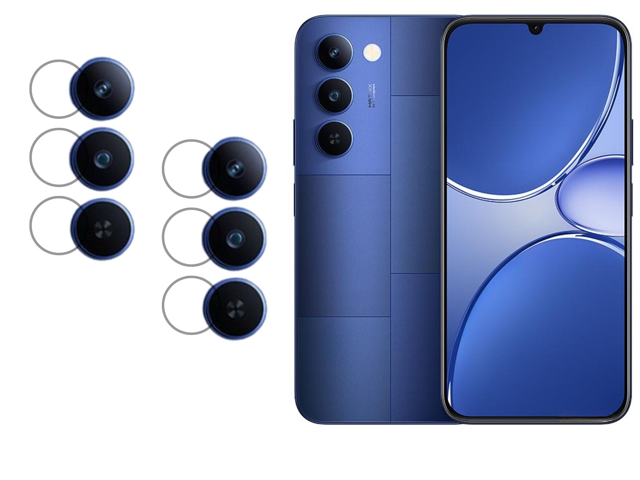 ISAAK Back Camera Lens Protector compatible for Realme P4 Lite 5G (Pack of 2)