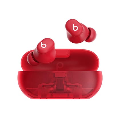 Beats Solo Buds - True Wireless Earbuds - Transparent Red