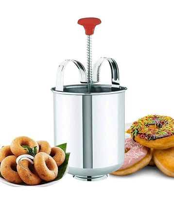 Dust N Shine Stainless Steel Medu WADA Maker with Stand Mendu WADA Machine Makes Perfectly Shaped & Crispy