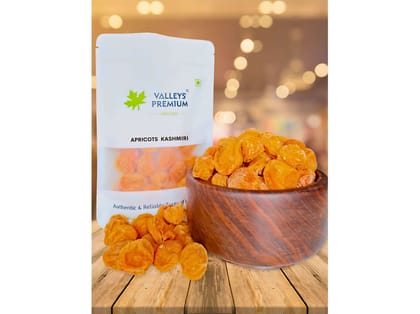 Valleys Premium Dried Kashmiri Apricots (KHUBANI)  - 400 Gram