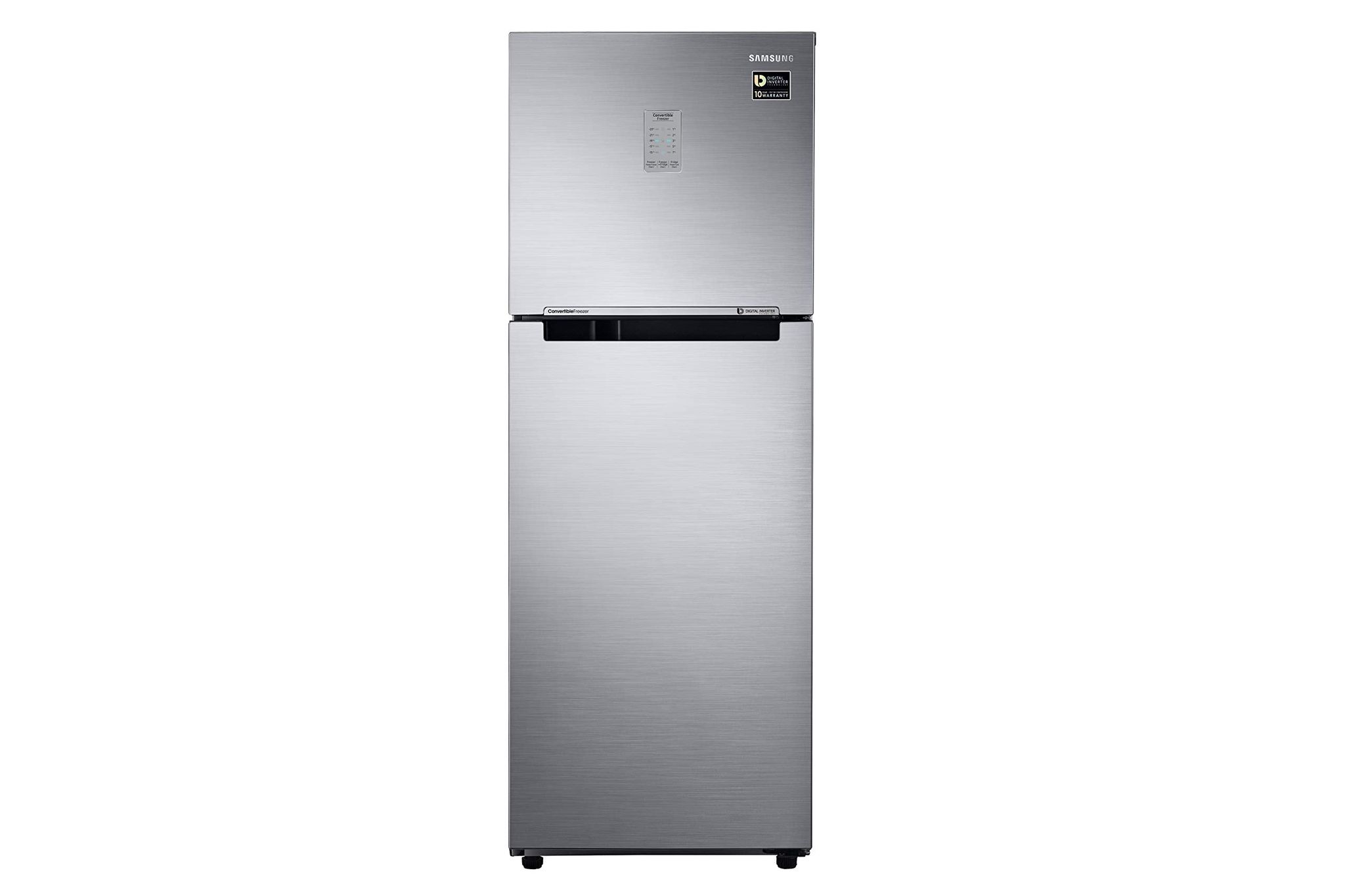 Samsung 236L 2 Star Inverter Frost-Free Convertible 3 In 1 Double Door Refrigerator Appliance (RT28C3732S8/HL,Elegant Inox) Samsung 236L 2 Star Inverter Frost-Free Convertible 3 In 1 Double Door Refrigerator Appliance (RT28C3732S8/HL,Elegant Inox) - Eleg