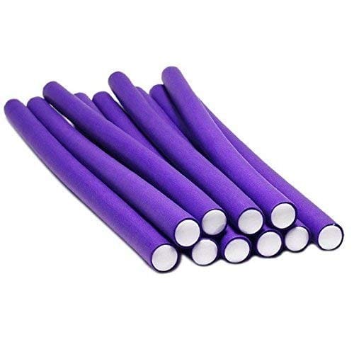 Glamezone Soft Twist Magic Foam Roller Curler Sticks (Multicolour)-Set of 10 Piece
