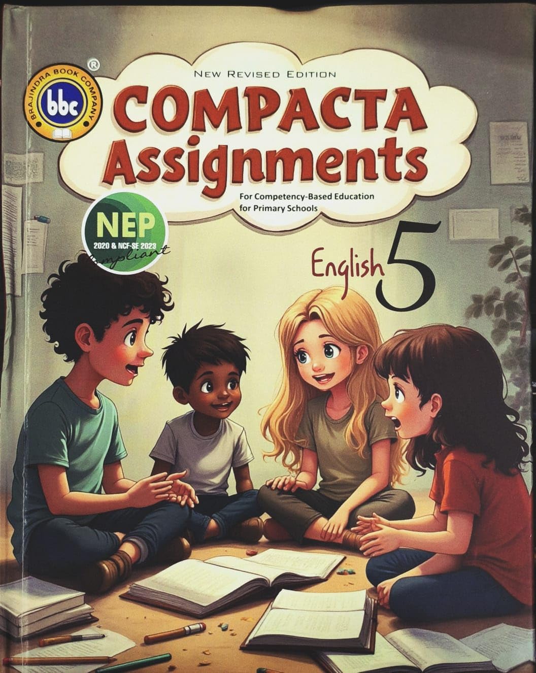 Compacta English Class 5th new edition for primary schools paperback 2027 [Paperback] [Jan 01, 2022] bbc