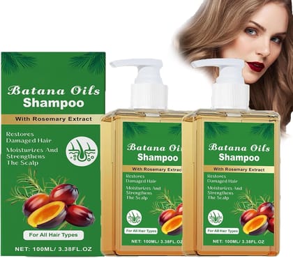 ELHAE Batana Oils Shampoo With Rosemary Extract | For All Hair Types | Nourishing Cleanser That Helps Moisturize & Strengthen Scalp and Hair | Gentle Use Daily Shampoo (200ml)