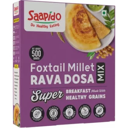 Saapido Foxtail Millet Rava Dosa Mix 500 Gms