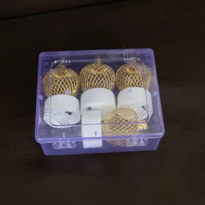 Decorative Apple Shape LED Tealight Candles (4 Pcs)