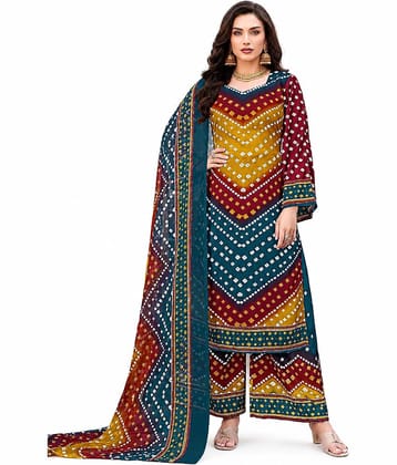 Tendisha Women's Crepe Unstitched Salwar Suit