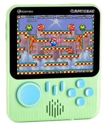 Sameo Gamegear Handheld Video Game Console, Retro Mini Game with 666 Classic Retro Game TV Compatible for Kids, Rechargeable 8 Bit Classic (Mint Green) Sameo Gamegear Handheld Video Game Console, Retro Mini Game with 666 Classic Retro Game TV Compatible for Kids, Rechargeable 8 Bit Classic (Mint Green)