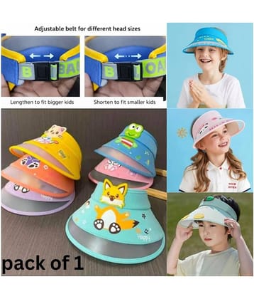 BBYARAJ Pack of 1 Unisex for Baby Hats ( Multicoloured )