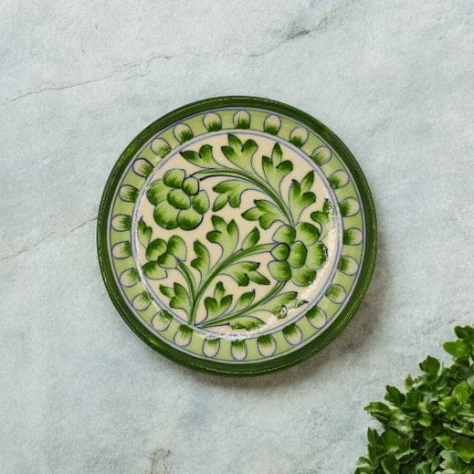 Blue Pottery Round Plate