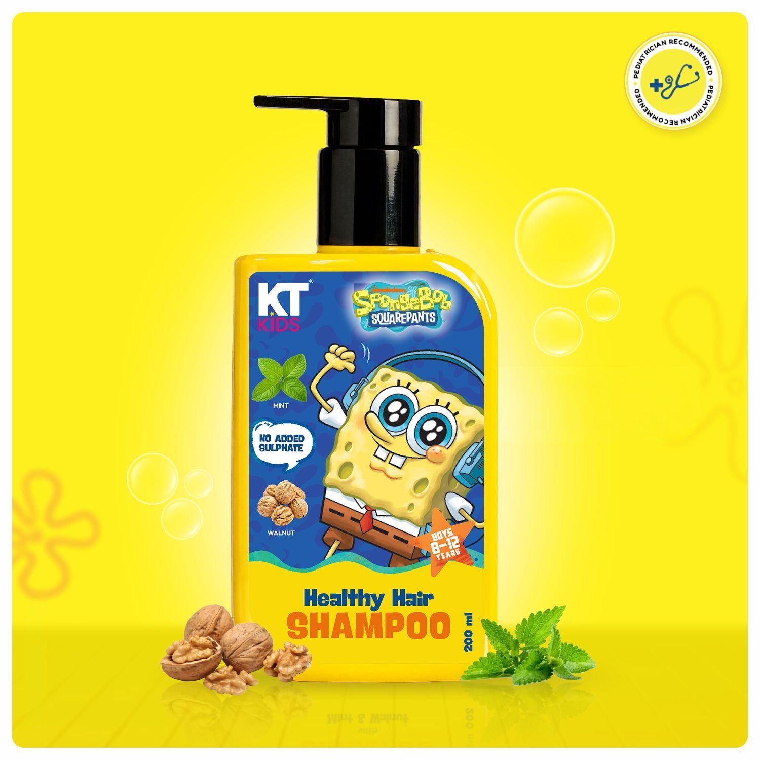 KT Kids Healthy Hair Shampoo for Boys, 8+ Years – 200ml