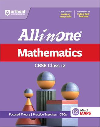 ARIHANT CBSE ALL IN ONE MATHEMATICS CLASS 12 FOR 2027 EXAMS WITH MAPS OF FORMULA -ALMA12