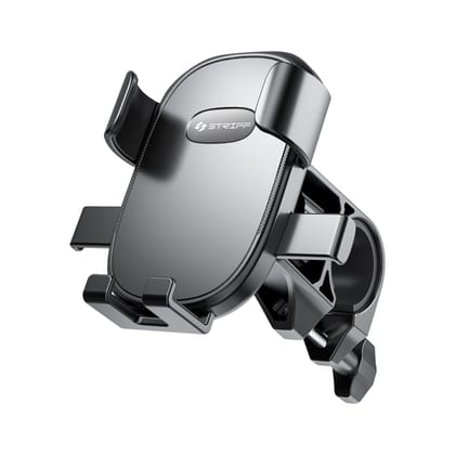 STRIFF MoRide 1 Mobile Holder for Bikes, Bike Smartphone Holder, Mobile Stand for Bike, Phone Holder for Bikes GPS nevigation Firm Locking Anti Shake,360 Degree Rotation, bycle (Black) Black