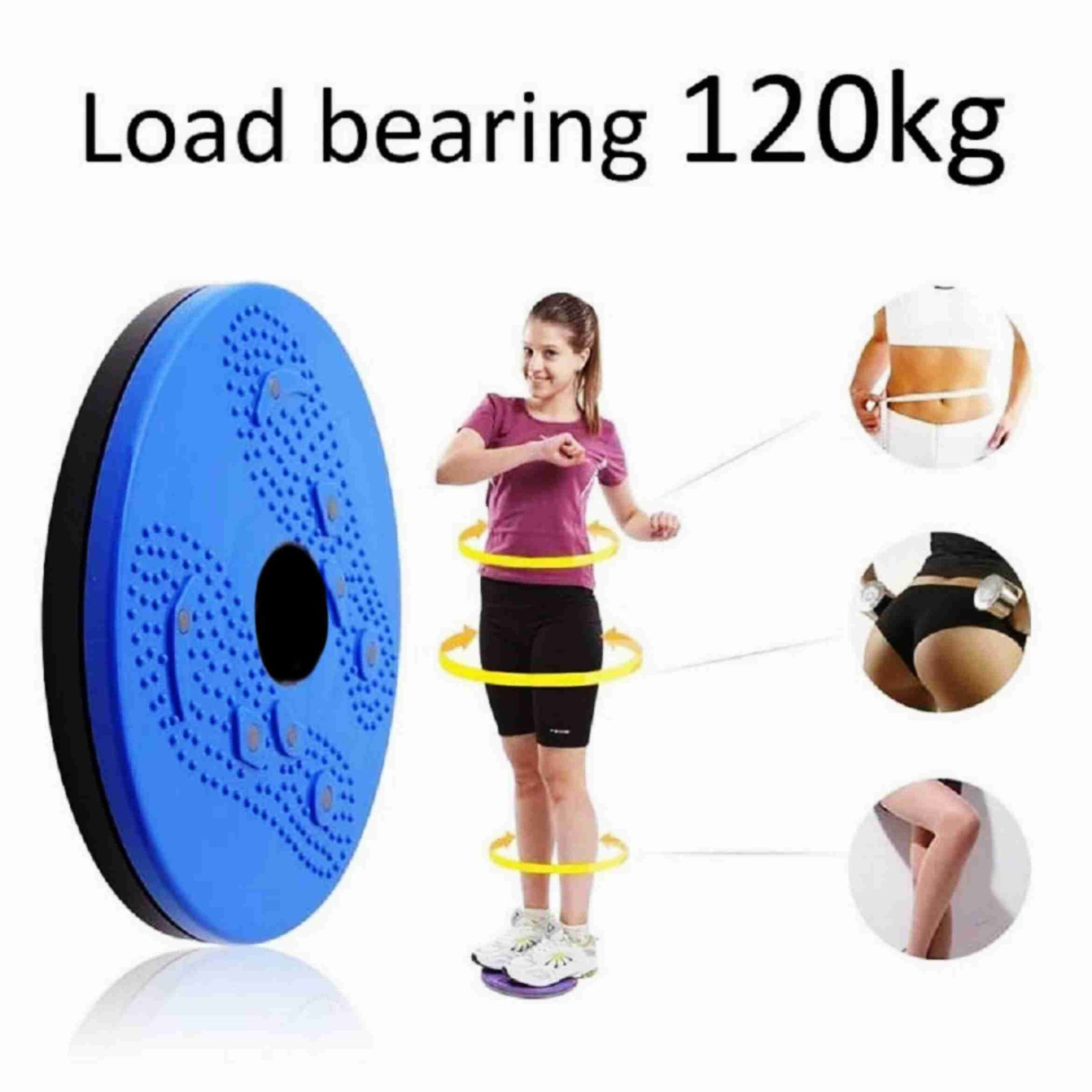 Tummy Twister Exercise Magnetic Disc 5 in 1 Rotating Balance Board for Fitness and Weight Loss (Pack of 1) Color - Multicolor, Pattern - Solid