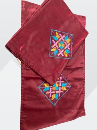 Hand Made Pillow Cover | Maroon Hand Made Pillow Cover | Maroon