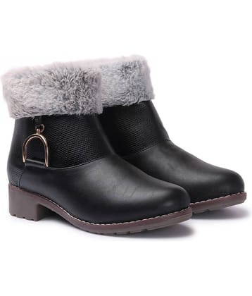 Picktoes Black Women's Ankle Length Boots