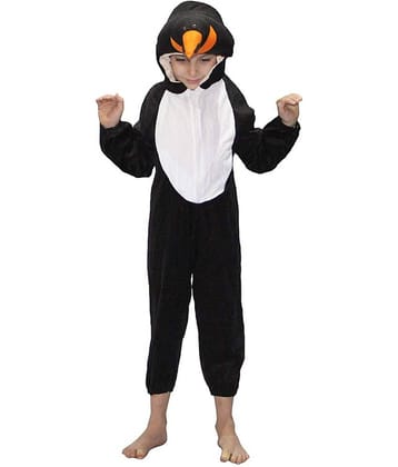 Kaku Fancy Dresses Woodpecker Bird Costume -Black, 3-4 Years, For Boys & Girls