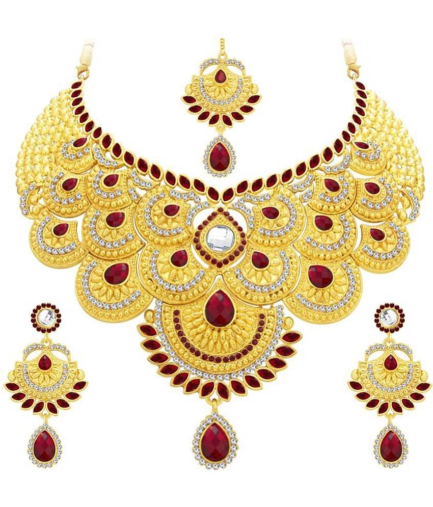 Sukkhi - Golden Alloy Necklace Set ( Pack of 1 )