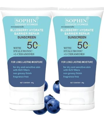 SOPHIN SPF 50 Sunscreen Cream For All Skin Type ( Pack of 2 )