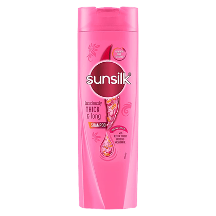 Sunsilk Lusciously Thick & Long Shampoo - With Keratin, Yoghurt Protein & Macadamia Oil, For 2X Thicker & Fuller Hair, 180 Ml Sunsilk Lusciously Thick & Long Shampoo - With Keratin, Yoghurt Protein & Macadamia Oil, For 2X Thicker & Fuller Hair, 180 Ml