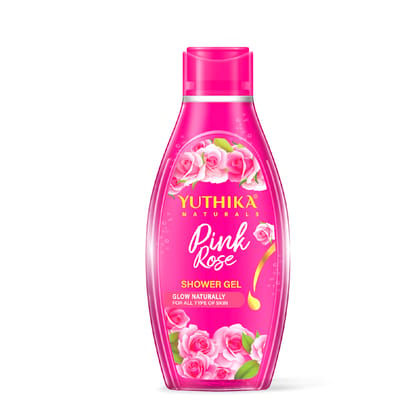 Yuthika Pink Rose Body Wash Shower Gel for Women and Men 250ml, Gentle Cleanser for All Skin Types