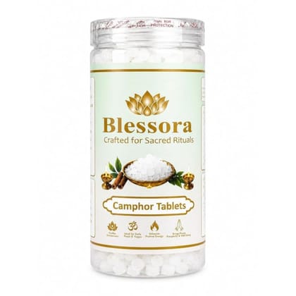 Camphor Tablets - 100% Pure Organic Kapoor for Pooja Hawan Meditation Aromatherapy & Home Fragrance