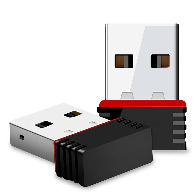 WiFi USB Mini Wireless Receiver Adapter Supports 300Mbps Wireless Data for Desktop PC Laptop, Support Windows 10/8/7/Vista/XP/2000, Mac Os X 10.6-10.9-FM
