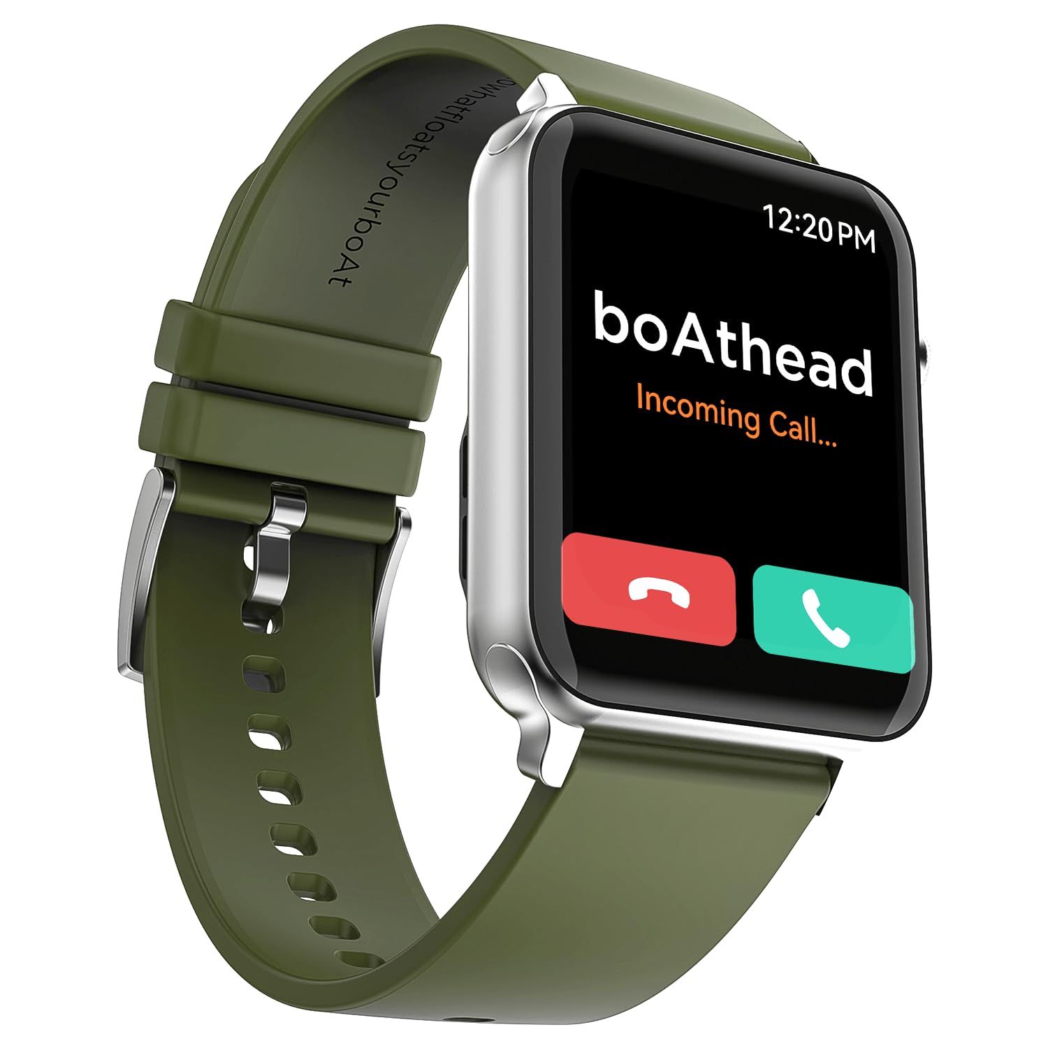 boAt Storm Call | Bluetooth Calling Smart Watch with 1.69" (4.29 cm) HD display, Super-Responsive Dialpad, 150+ Cloud Faces Forest Green