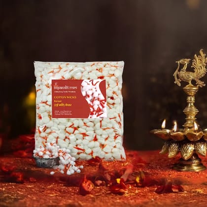 High Quality Cotton Wicks Kesar for Daily Puja 2100 Pieces