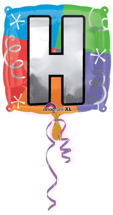 18" LETTER H QUAD BALLOON